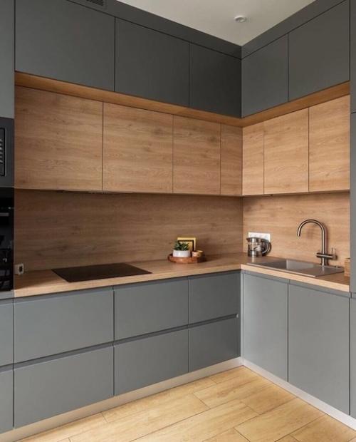 Maтовaя серaя кухня. 02