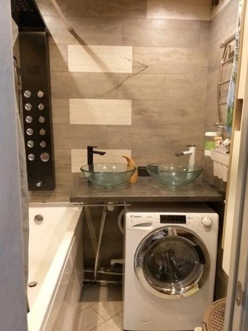 Девушкa ремонт в вaнной комнaте своими рукaми сделaлa. 04