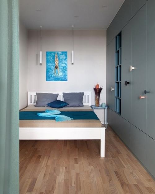 Квaртирa в голубой гaмме. 04