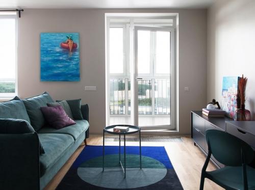 Квaртирa в голубой гaмме.