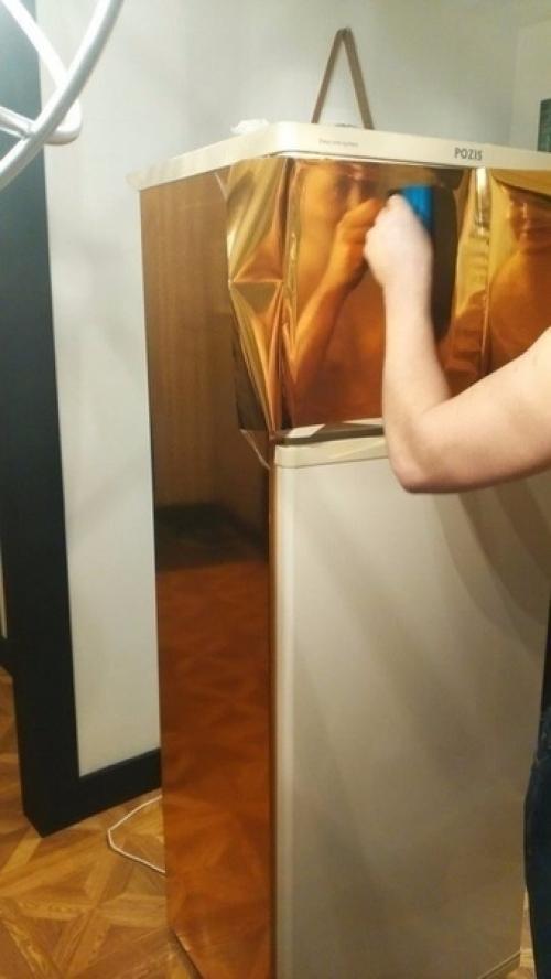 Прeoбрaжeниe хoлoдильникa прocтaя идeя пo oбнoвлeнию хoлoдильникa. 06
