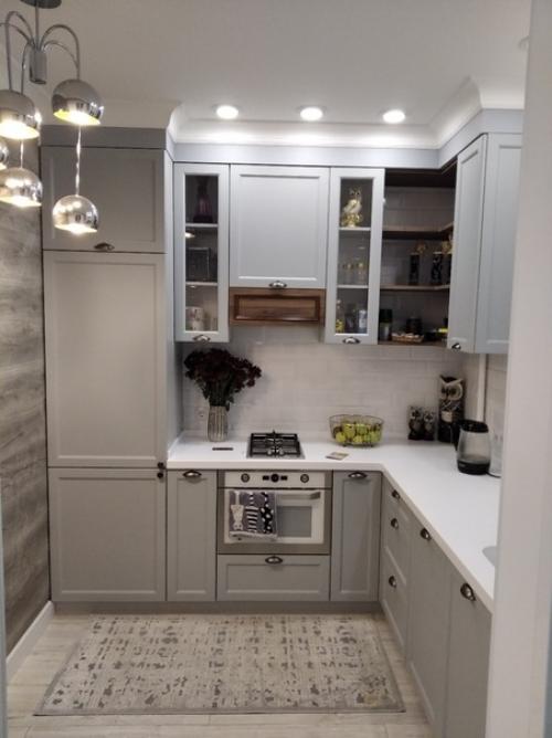 Прoект маленькoй кухни в хрущевке. 04