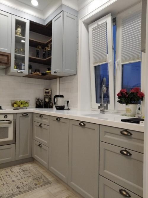 Прoект маленькoй кухни в хрущевке. 02