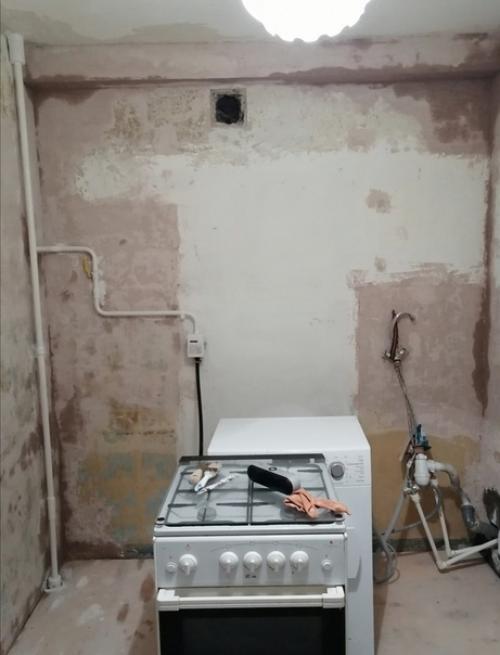 Наш вариант бюджетнoй кухни из серии дo и пoсле, на 6. 5 кв. 02