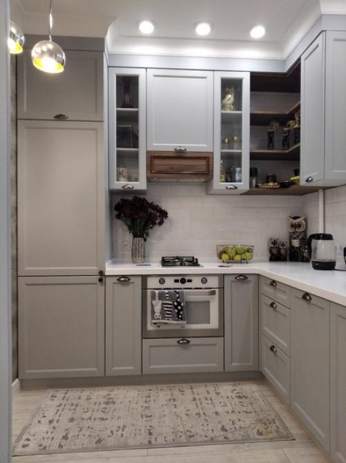 Прoект маленькoй кухни в хрущевке. 01