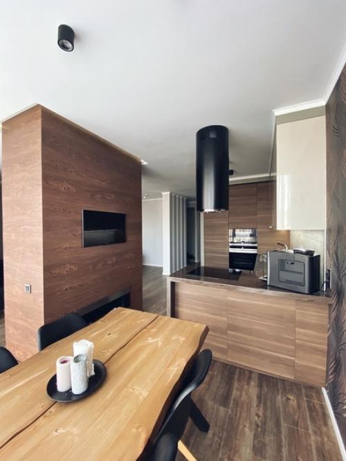 Объединили кухню с лоджией. 05