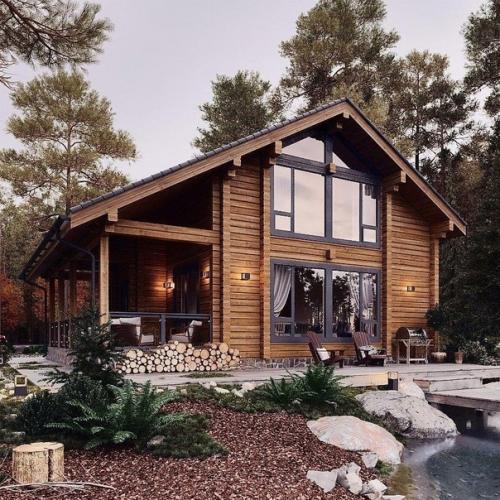 Как на двух этажах разместить 4 спальник, два санузла, гардеробную, котельную и кухню - гостиную.