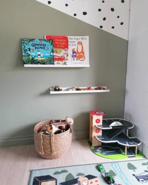 Горошек - отличный вариант узора для детских комнат.