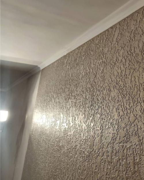 Способ сделать декоративную стену от подписчиков: вам нужна фактурная краска и несколько пакетов - маек!