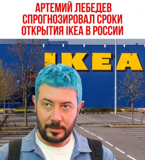 Никуда Ikea не Денется - прогнозирует Лебедев.