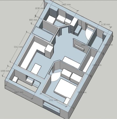 Здравствуйте!  Прошу дать совет по перепланировке. 01