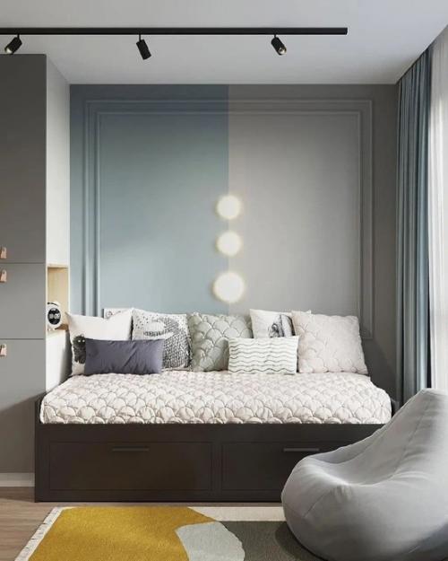 Для тех, кто устал от приторных розово - голубых детских комнат, есть такая минималистичная классная идея!