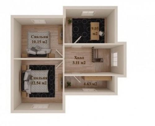 Сказочный небольшой домик площадью 90 кв. 03