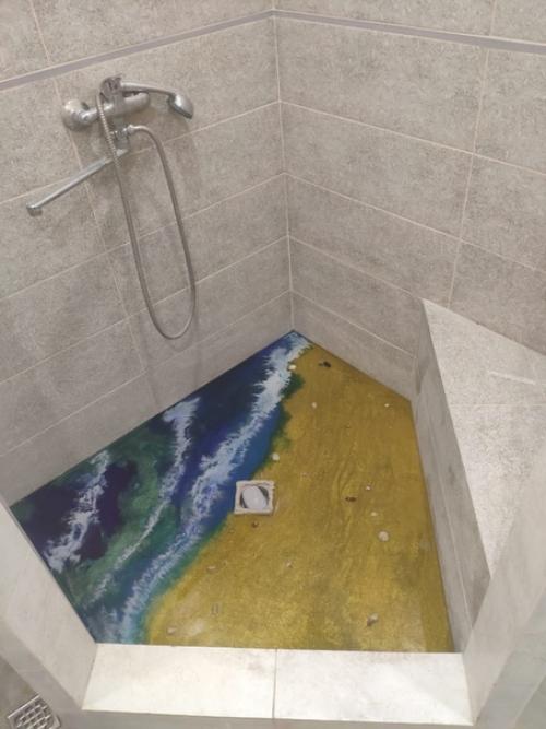 3-d пол в душевой кабине. 01