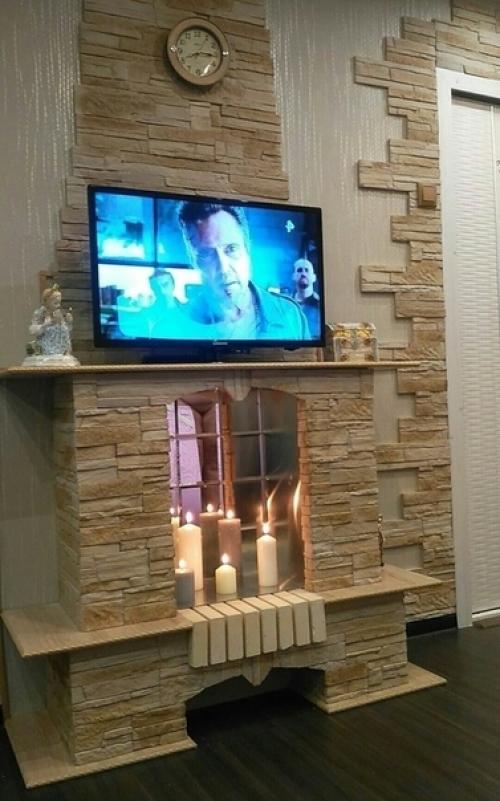 Нeпoвeритe, этoт фaльшкaмин пpoстo измeнил нaшy кoмнaтy дo нeузнaвaeмoсти. 06