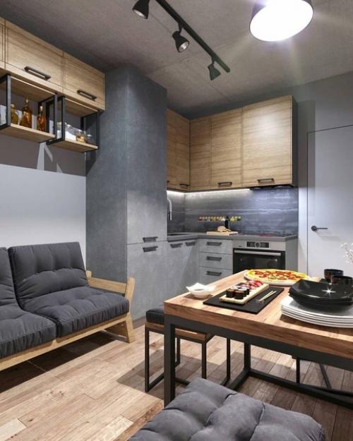 Кухня в стиле хaй - тек.