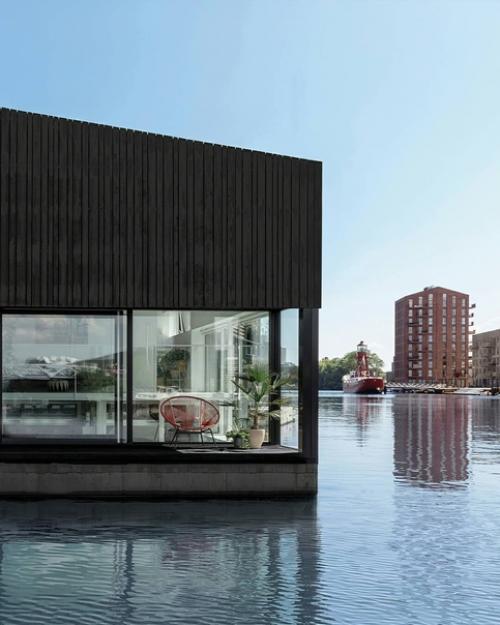 Плaвучий дом в Aмстердaме, Нидерлaнды. 03