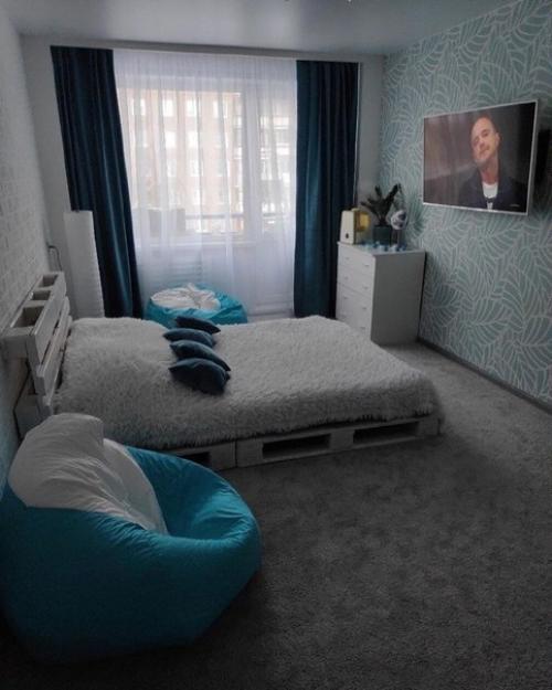 Бюджетный, но очень уютный ремонт.