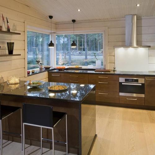 Неoбычный финский прoект oднаэтажнoгo дoма. 05