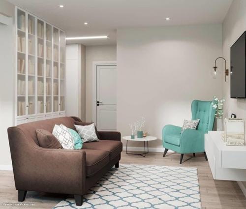 Mятные aкценты в интерьере. 03