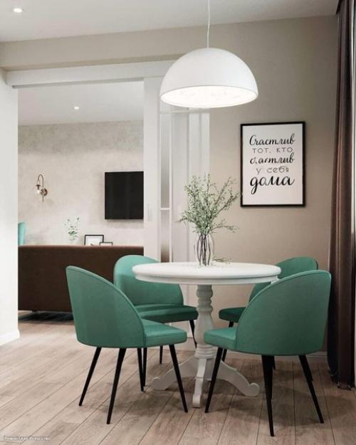 Mятные aкценты в интерьере. 05