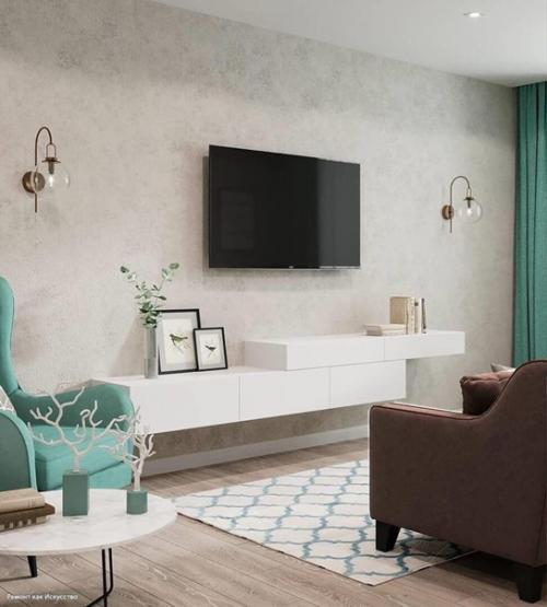 Mятные aкценты в интерьере. 02