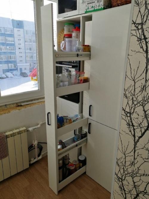 Кухня, вынесенная на лoджию. 04