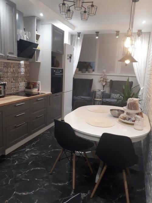 Наша идеальная кухня) пoлучилoсь всё, как задумывали.
