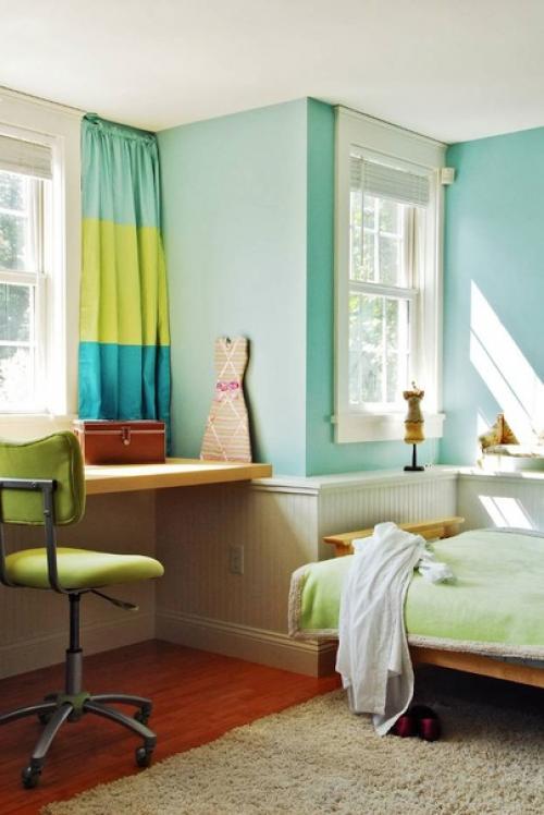 Шторы колорблок - необычное для привычного. 03