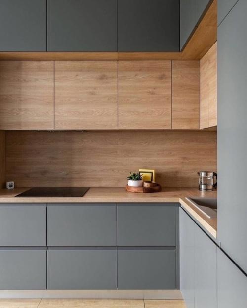 Maтовaя серaя кухня. 02