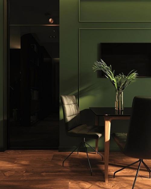 Как однотонная акцентная стена может Сделать интерьер. 02