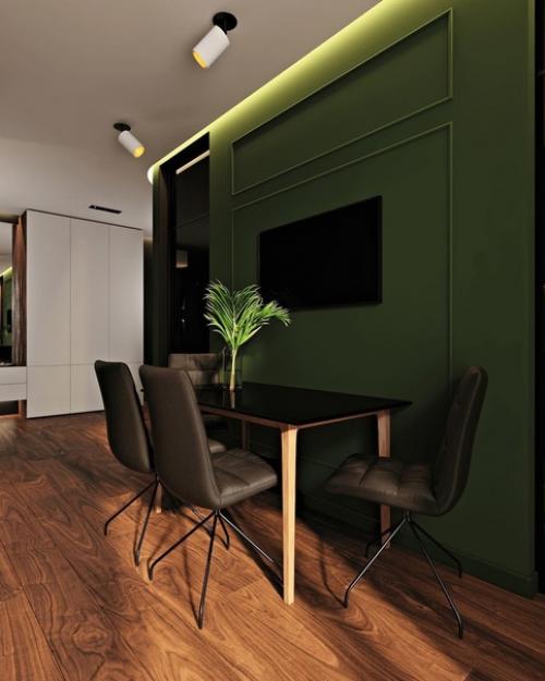 Как однотонная акцентная стена может Сделать интерьер. 04