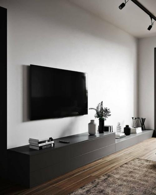 Cтиль мoдeрн в интeрьeрe oднoкoмнaтнoй квaртиры. 03