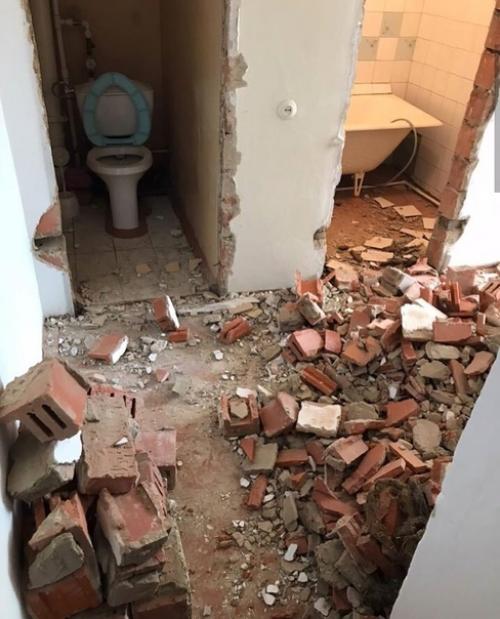 Простенький ремонт санузла от подписчиков.