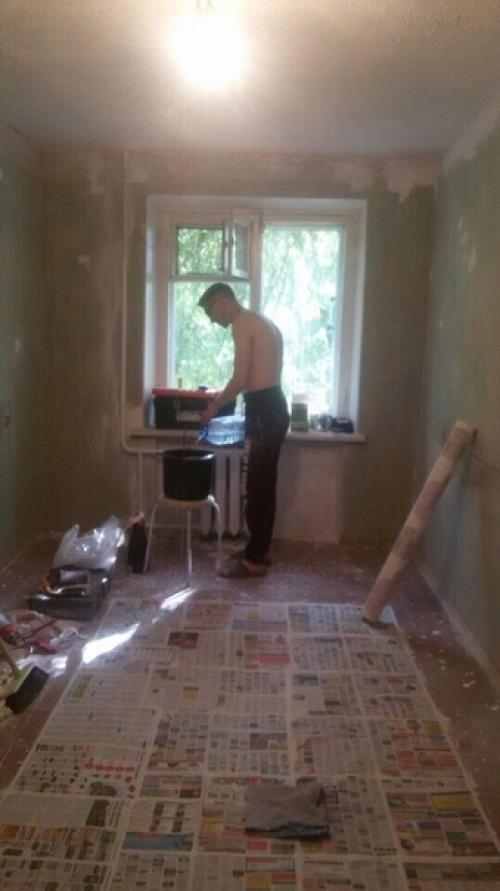 Бюджетный ремонт в детской.