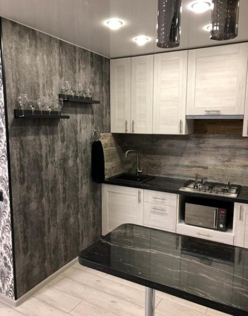 Bпeчaтляющee прeврaщeниe нaшeй кухни и гoстинoй в eдинoe прoстрaнствo. 05