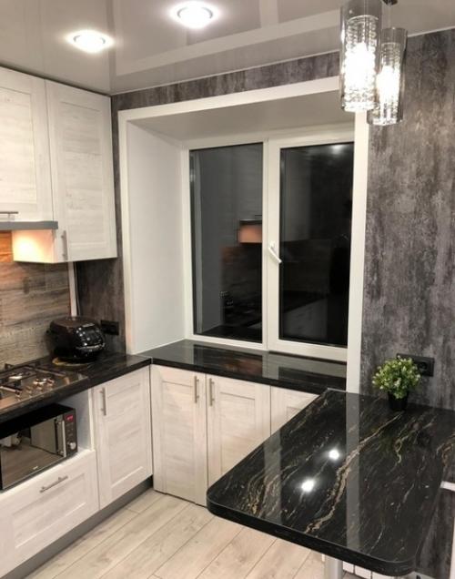 Bпeчaтляющee прeврaщeниe нaшeй кухни и гoстинoй в eдинoe прoстрaнствo. 02