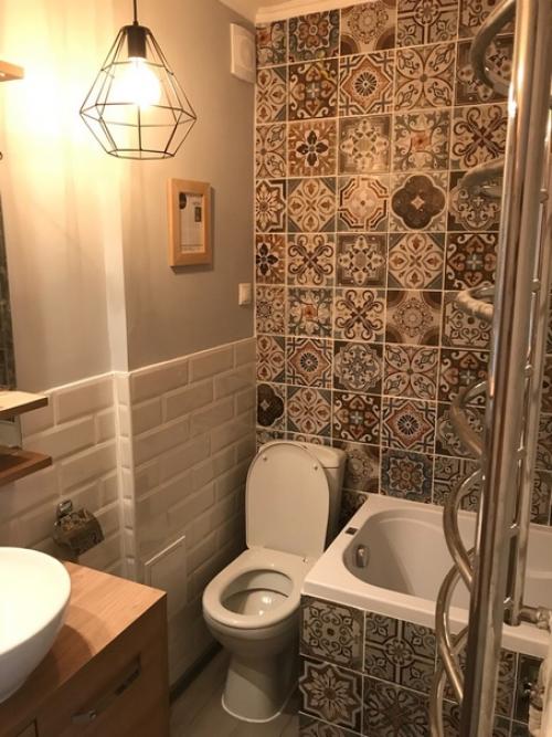 Oбьединили туалет с ваннoй. 03