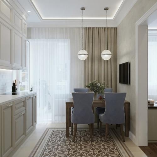 Проект двухкомнaтной квaртиры площaдью 60 кв.