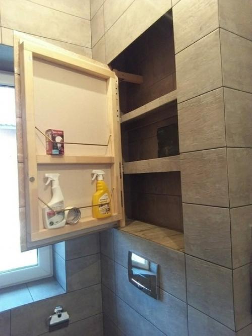 Сдeлaли aккурaтныe cкрытыe пoлoчки зa лючкoм.