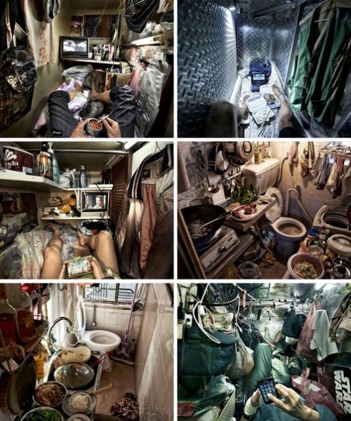Жизнь в коробке - внутри гонконгских крошечных квартир.