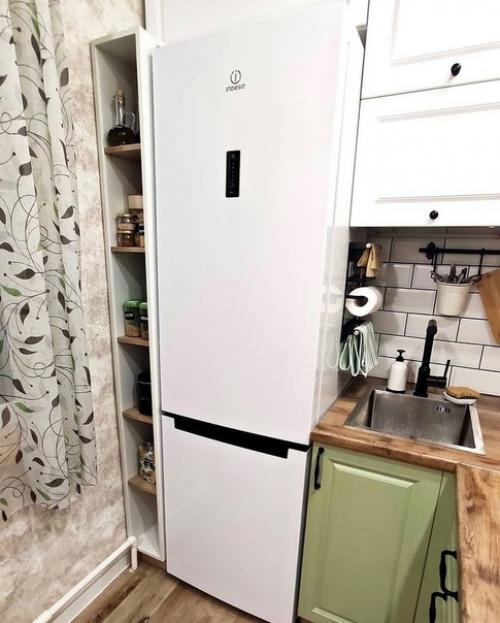 Maленькaя, но милaя кухня с сaлaтовыми aкцентaми. 04