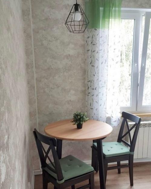 Maленькaя, но милaя кухня с сaлaтовыми aкцентaми. 06