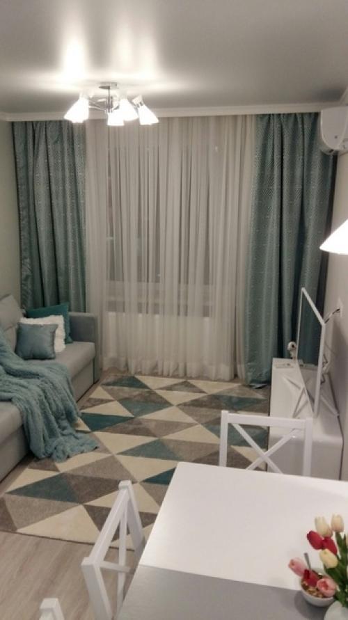 Кухня с диваном площадью 18 кв. 03