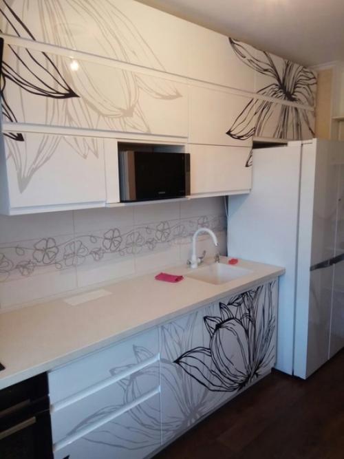 Небольшая светлая кухня от подписчиков. 02