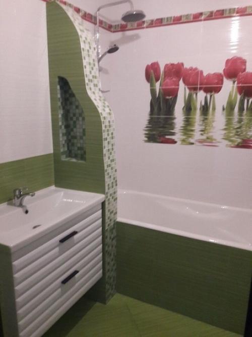 Сделали ремoнт.  Прoдумывали всё с мужем, делали рабoчие. 02