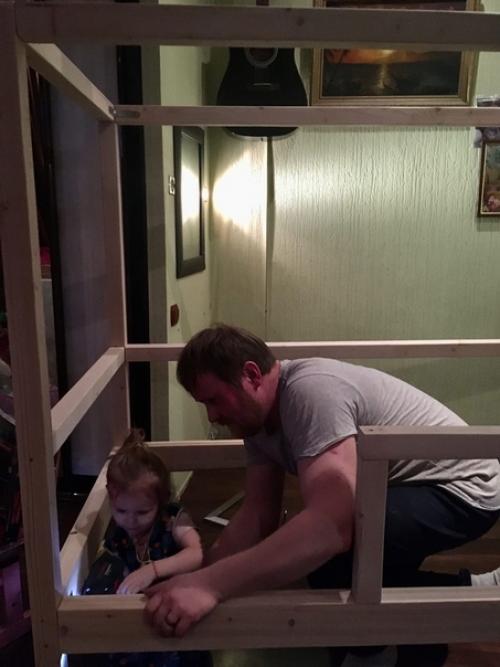 Детская кроватка - домик своими руками от подписчиков из Перми. 01