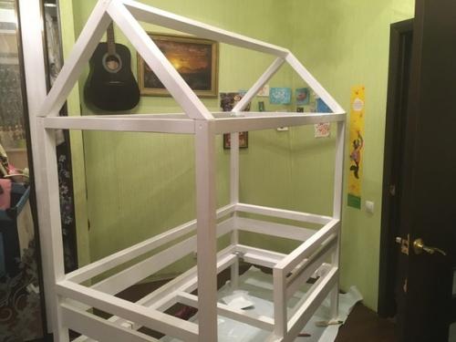 Детская кроватка - домик своими руками от подписчиков из Перми. 02