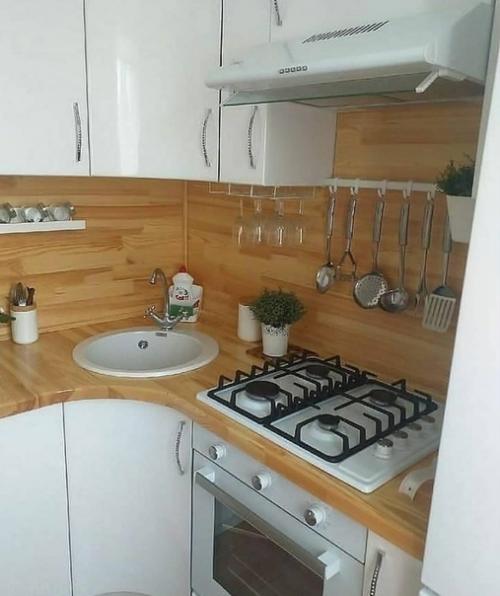 Маленькая кухня в хрущёвке может и должна быть уютной! 02