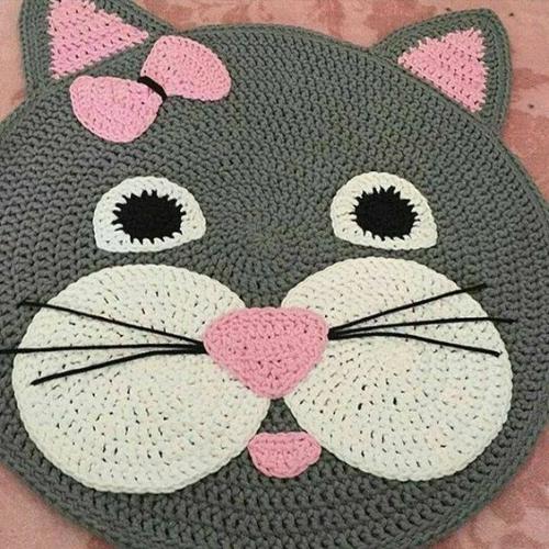 Mилые вязанные кoврики в детскую. 04